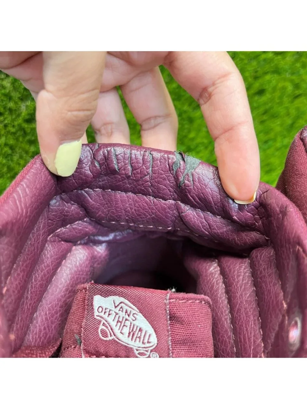 Vans Sk8-Hi Reissue Mens Size 9 Womens 10.5 Maroon Athletic Skate Shoes Sneakers